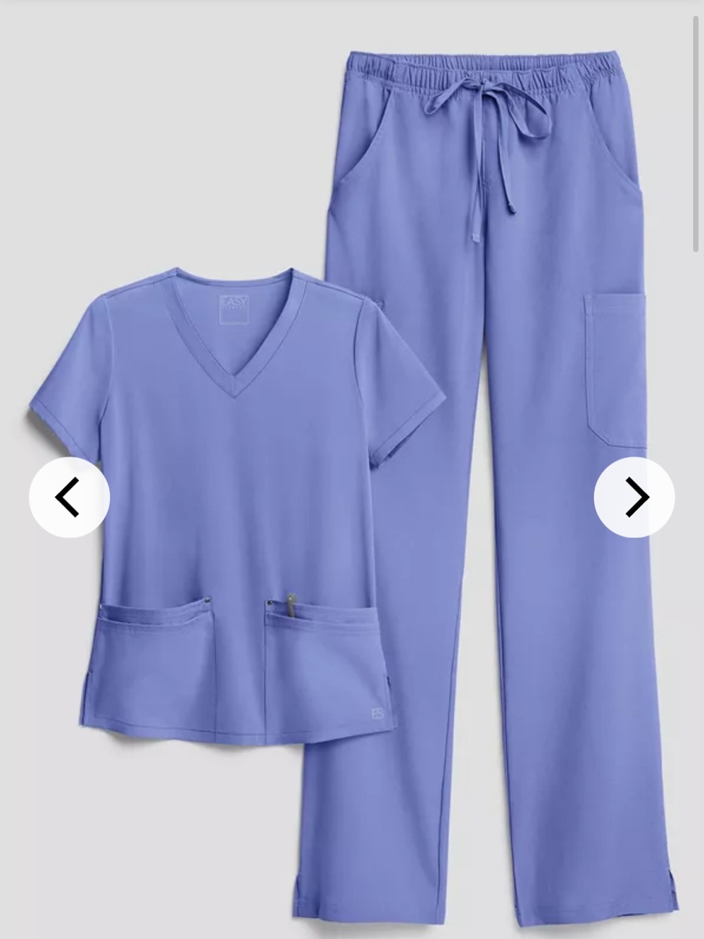 Lilac Medical Scrub Top & Pants Set size small